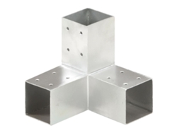 Base de poste en forma de Y de 71 x 71 mm de metal galvanizado Lovely Home