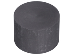 Bloque Redondo De Grafito De Alta Pureza De 75x50 Mm Con Placa Lubricante Resistente Al Desgaste
