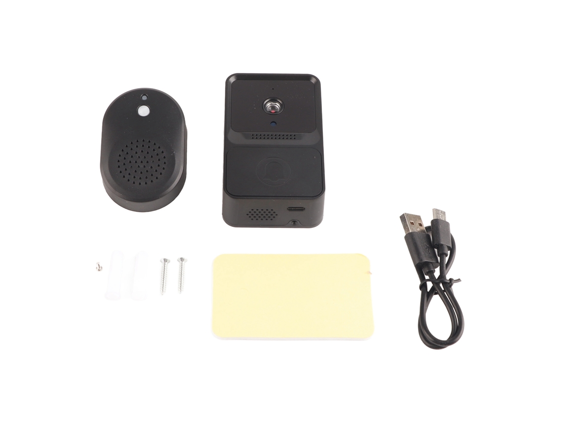 Timbre De Puerta Inalámbrico Inteligente Con Cámara Wifi Video Para Seguridad Y Vigilancia