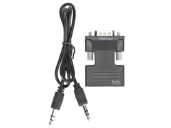 Adaptador Hdmi Hembra A Vga Macho Con Cable De Audio De 3,5 Mm Para Portátiles, Ordenadores Y Monitores.