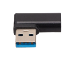 Adaptador USB 3.0 a Tipo C en ángulo de 90 grados, 3 A, 10 Gbps