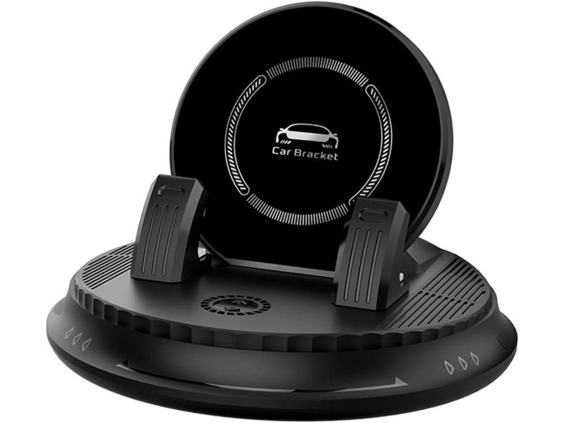 Soporte Para Teléfono De Coche Con Carga De 15 W En El Salpicadero De Abs Y