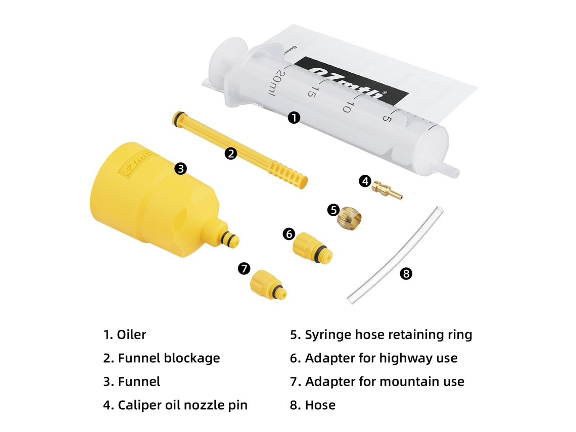 Kit De Purga Para Frenos De Disco Hidráulicos De Bicicletas De Montaña/carretera Con Aceite Mineral - Herramienta Profesional