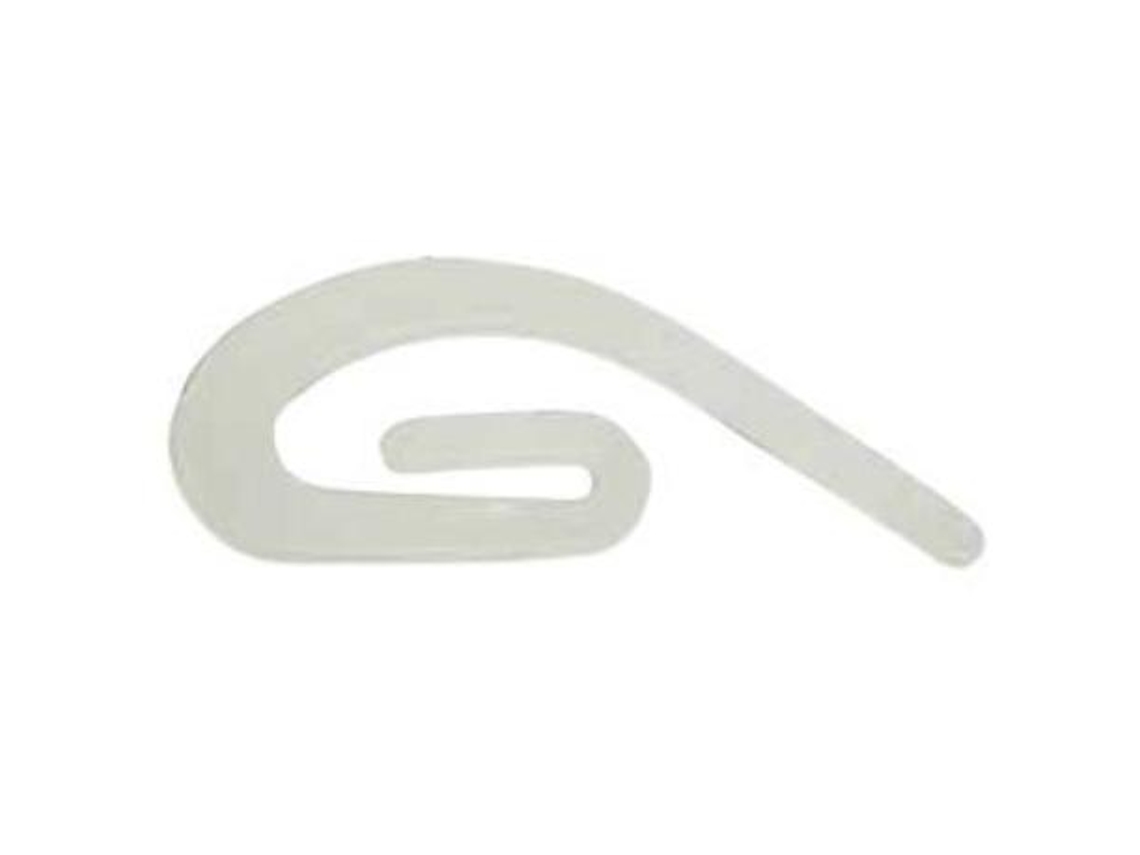 Gancho cortina plastico para riel caja 1000