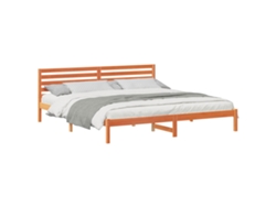 Maison Exclusive - Estructura De Cama Con Cabecera Marrón Cera 200 X 210 Cm