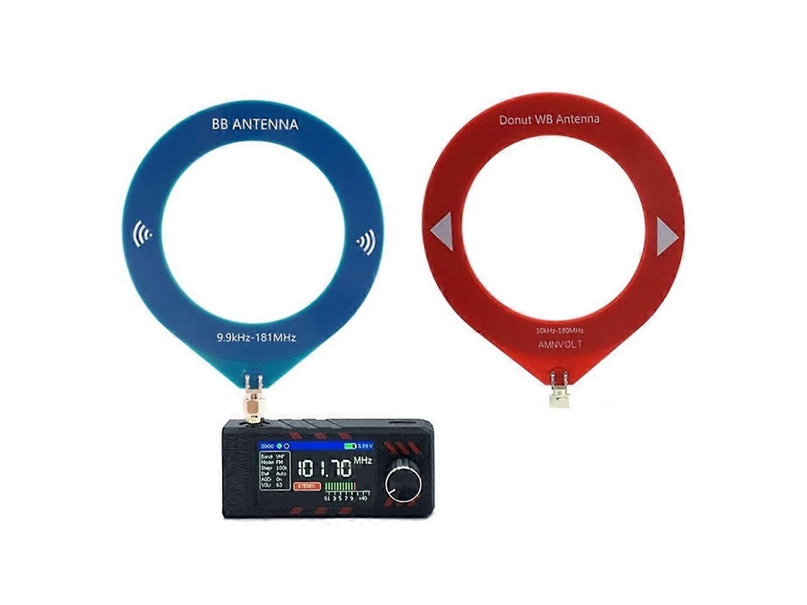 Receptor de radio portátil GOKOCO Si4732 de 10 kHz a 180 MHz con antena, compatible con todas las bandas.
