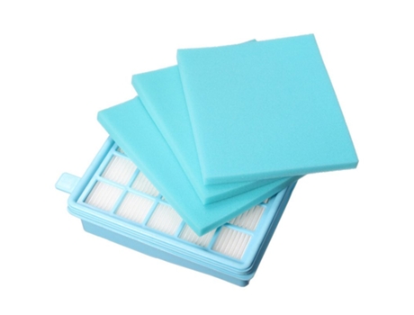 4 unids/lote filtro de malla filtro HEPA BUFFALO-MISTRAL para aspiradora FC8515 FC8516 FC8517 FC8518FC8470 FC8471