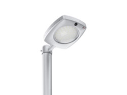 Farola solar LED de 3000 lm con sensor crepuscular, sensor PIR y control remoto.