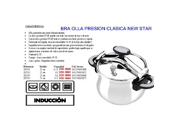 Bra new star olla presion clasica   6,00 litros ø22 cm 185502