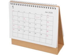 Calendario De Escritorio Sencillo, Pequeño, Creativo, De Papel, Mensual, Blanco.