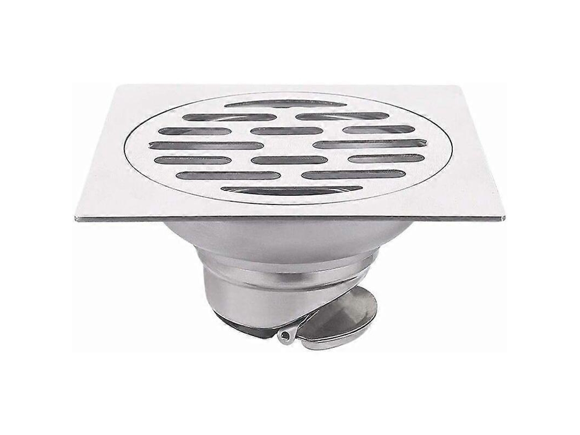 Desagüe De Piso De Acero Inoxidable 304 Cuadrado A Prueba De Olores Con Tapa Removable Para Cocina Baño Ducha Garaje Y Sótano 12cmx12cm