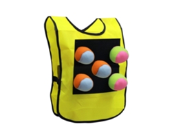 Ats-chaleco Adhesivo De Dodgeball Al Aire Libre Con 5 Pelotas Para Niños Actividad Al Aire Libre Juego