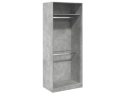Armario Gris Cemento MAISON EXCLUSIVE en derivados de la madera 80x50x200 cm