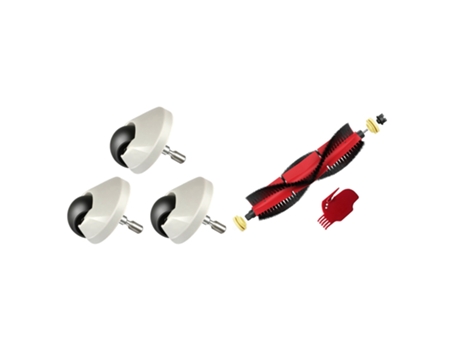 Ad-Ruedas delanteras de 3 piezas para Xiaomi 1S 1C 2 Roborock S5 S50 S6 S60 S5Max S6Maxv y 1 Juego de cepillos principales desmontables