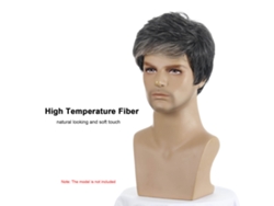 Peluca Moderna Para Hombre, Corta, De Cabello Humano Voluminoso, De Línea Natural, Para Hombres Con Calvicie O Cabello Fino.