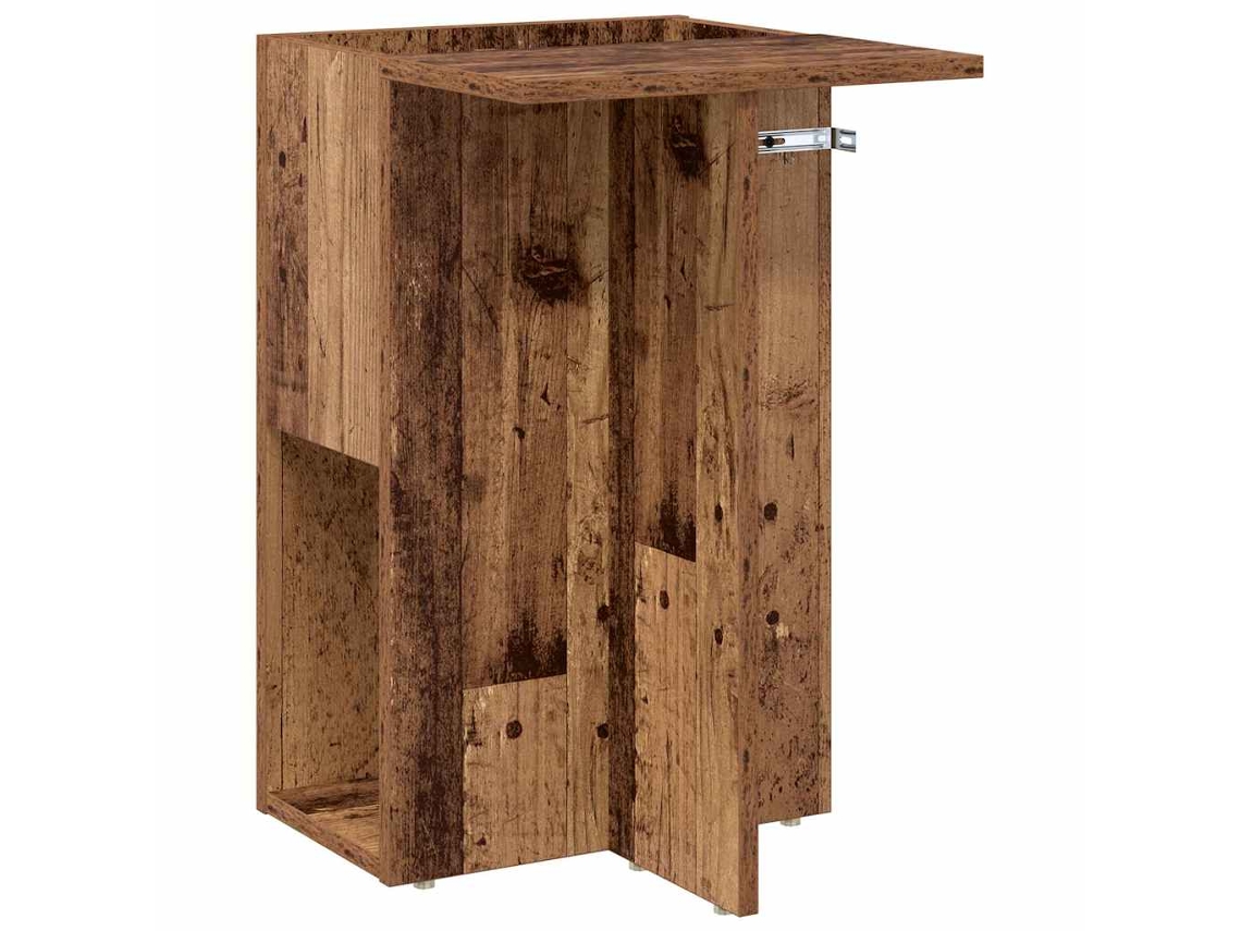 Maison Exclusive - Mesa Auxiliar Madera Vieja 35 X 40 X 55 Cm Madera De Ingeniería