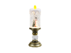 Velas Navideñas Led Con Figuras De Muñecos De Nieve, Funcionan Con Pilas, Velas Eléctricas Para Decoración Navideña*