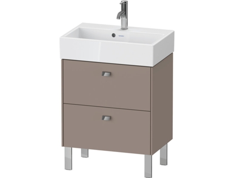 Mueble DURAVIT Brioso de pie Compact 58,4 x 38,9 cm 2 cajones incl. recorte de sifón y delantal para lavabo Vero Air 236860