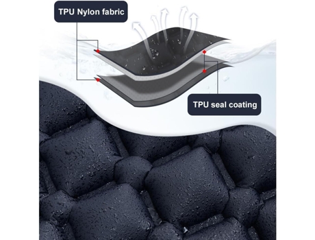 Colchón inflable para acampar, colchoneta ultraligera para acampar al aire libre con almohada, colchoneta de aire con bomba integrada para CHRONUS