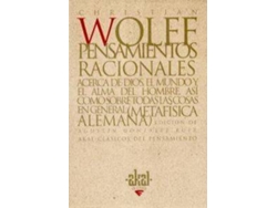 Libro Pensamientos Racionales de Christian Wolff (Español)