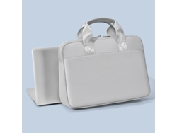 Bolso clásico gris de gran capacidad para portátil con pantalla de 15,6 y 16,1 pulgadas Chennnls