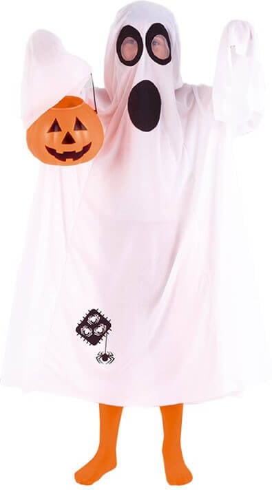 Trick Infantil Rubies ghostrick blanco halloween unisex disfrazzes fantasma con araña talla 8 10