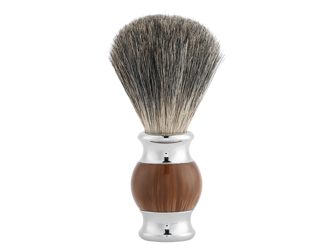 Pincel De Barbear Portátil Com Cabelo Sintético Macio Para Homens, Para Barbear E Bigode, Cor Ágata, Uso Em Barbearias E Casa