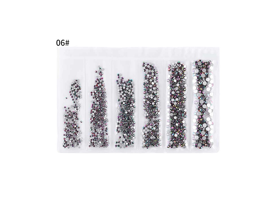 Herramienta para uñas Kkml-DIY con purpurina y diamantes de imitación, base plana, mini perlas para decoración de manicura (6)