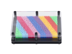 Tablero De Arte 3d Con Alfileres, Juguete Sensorial Clásico Para Niños, Regalo De Cumpleaños, Base Negra Mediana
