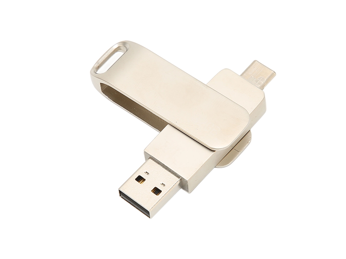 Pen Drive Usb Rotativo LAXISCREED Metal 2 em 1