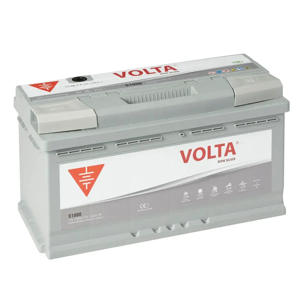 Batería de Coche VOLTA BATERIAS 100Ah 940A S1000D Silver