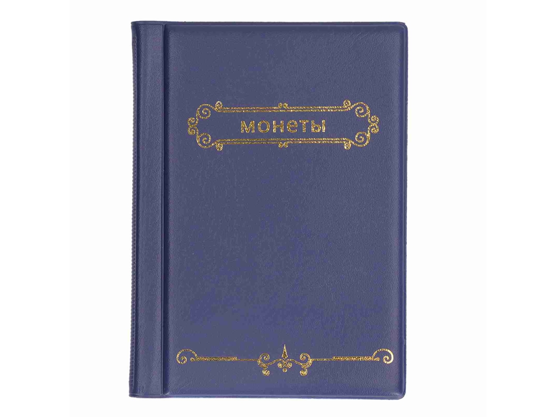2026-álbum De Colección De Monedas Resistente Al Desgaste Ligero Y Portátil Para Coleccionistas Azul