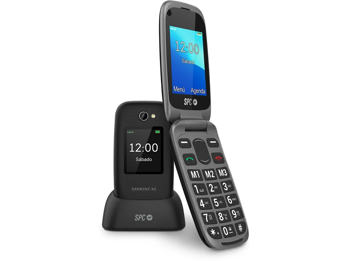 Teléfono Senior SPC Harmony (2.4'' - 4G - Negro)