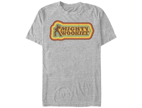 Camiseta Unisexo DEEPSTONE Mighty Wookiee Star Wars brezo atlético (M)