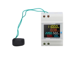 Medidor De Energía Monofásico Rail Con Factor De Potencia Y Frecuencia Instrumento Multifuncional Ac250‑450v