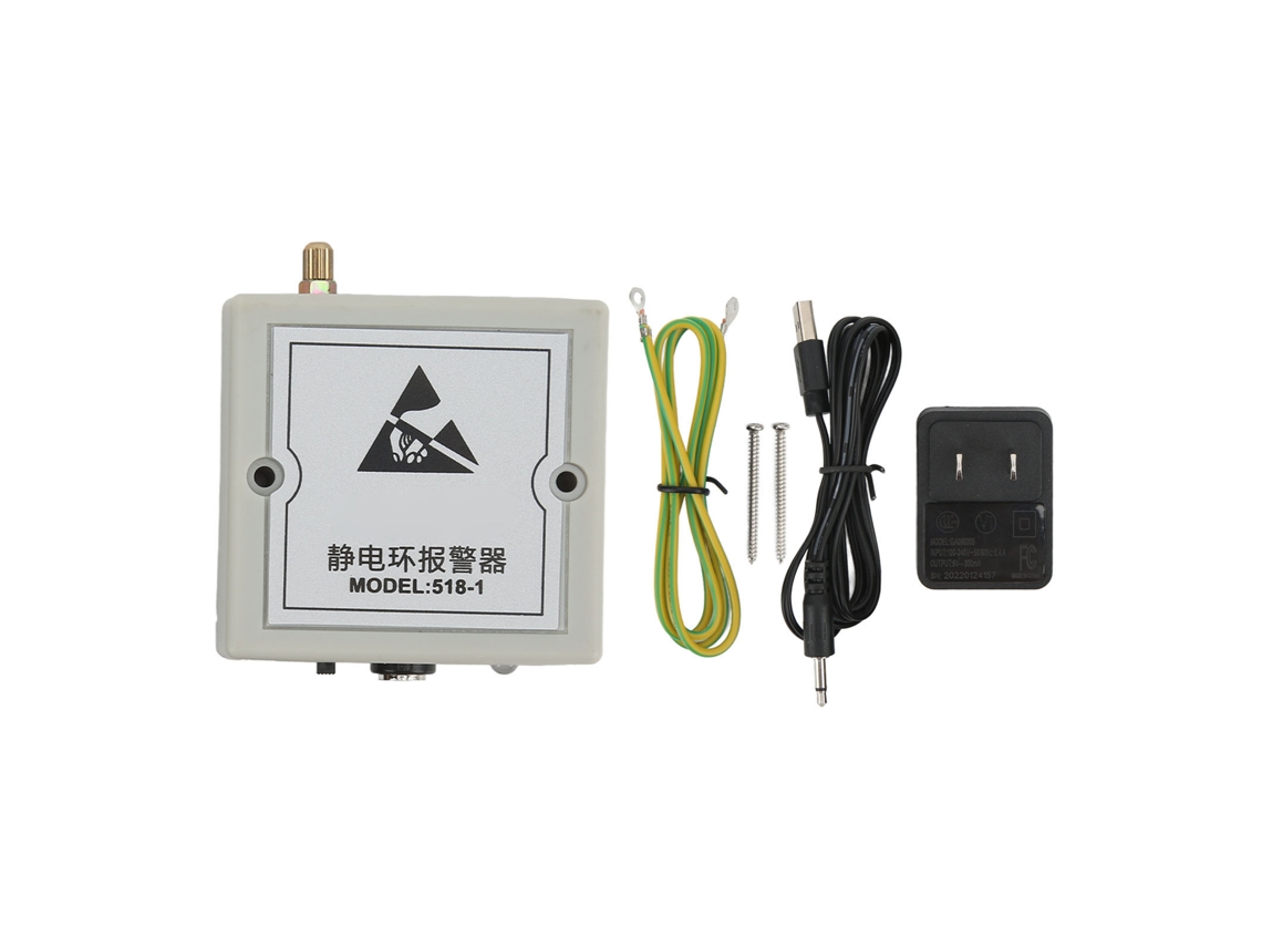 Probador De Pulsera Esd Con Monitoreo En Tiempo Real Y Alarma Automática 100-240v