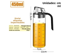 (450ml) Botella Para Condimentos De Cocina, Botella Para Salsa, Botella De Vidrio, Adecuada Para Almacenar Aceite, Vinagre Y Especias.