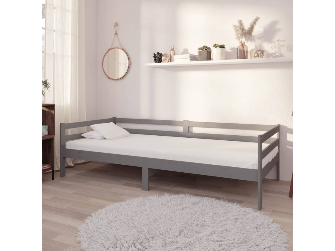 Sofá Cama Con Colchón Lovely Home Gris (90x200)