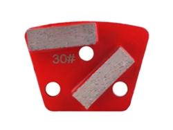 3 Discos De Lijado De Diamante Trapezoidales De Grano 30 Con Aleación Metálica Para Pulir Suelos.