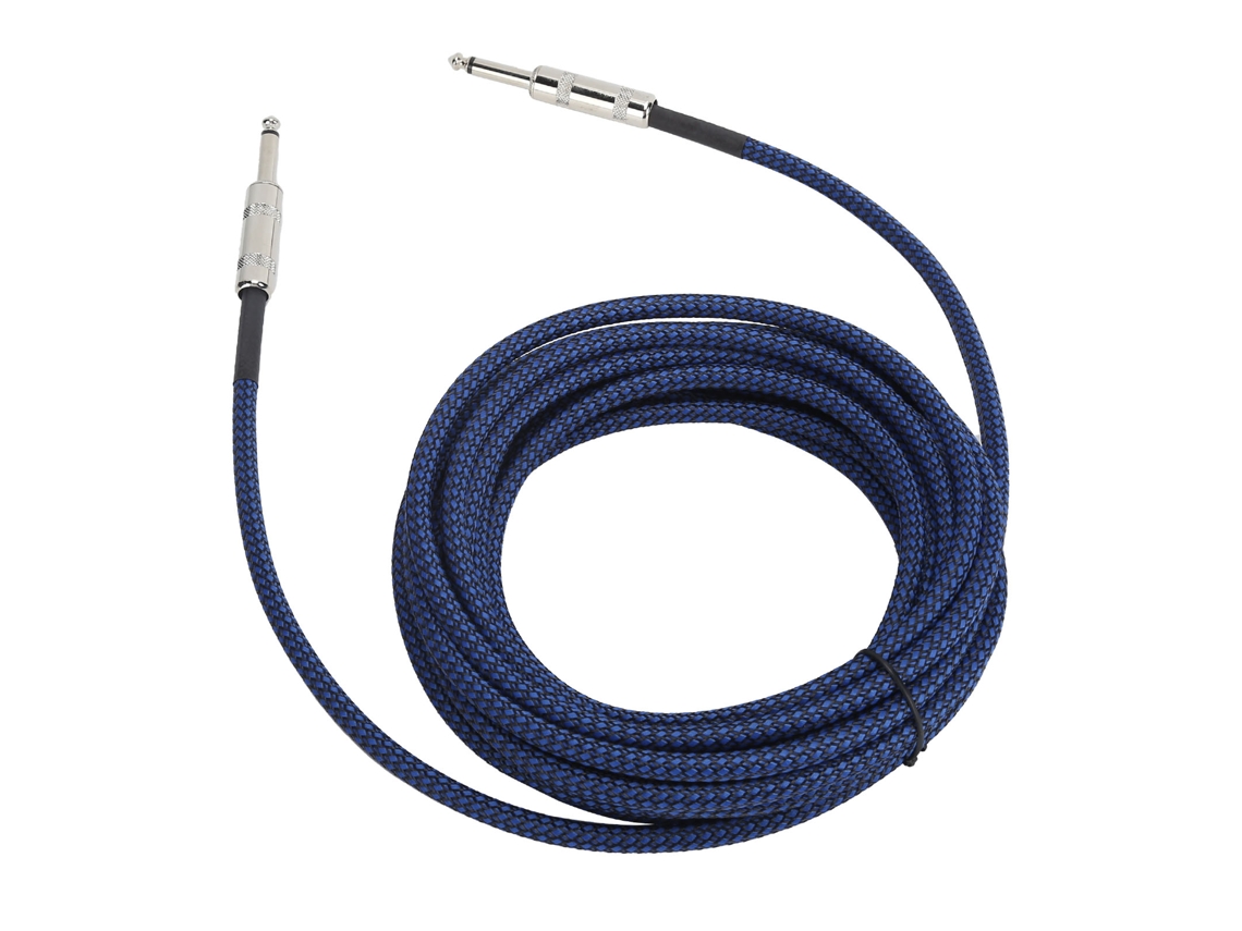 Cable De Guitarra Jorindo De 6,35 Mm Y 6 M, Con Aislamiento De Bajo Ruido Para Amplificador E Instrumentos Musicales.