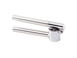 FNINIJEDE Prensa De Alho Manual Alho Moinho Pesado E Forte Resistente À Ferrugem, Fácil De Pressionar Com Design Ergonômico Para Cozinha Alho Moinho Prata