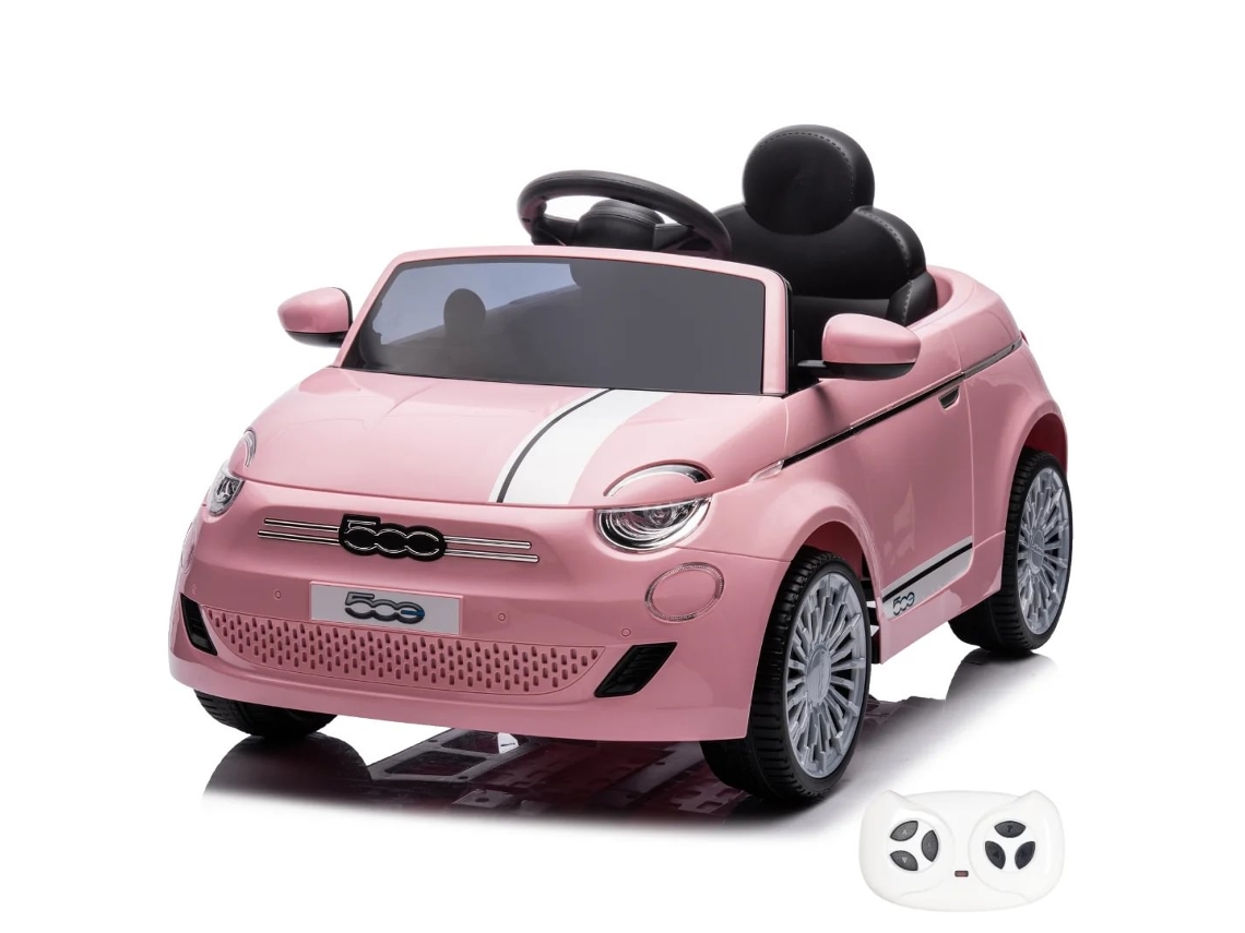 Coche Eléctrico Infantil - Fiat 500e 12V - 1 a 5 años - Rosa