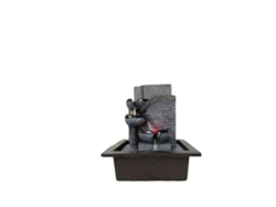 Fuente de agua de interior, luz LED, potencia de 2,5 W, dimensiones 23 x 17,5 x 29 cm, altura máxima de elevación 40 cm, caudal de agua 150 l/h.