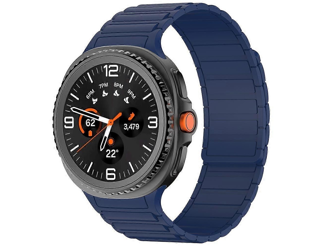 Pulsera magnética de silicona con tres cuentas para Samsung Galaxy Watch8 / Watch8 Classic
