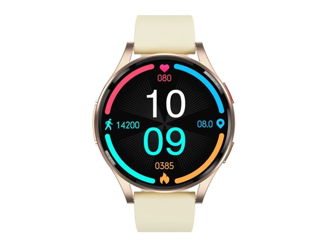 Reloj inteligente con llamadas Bluetooth, reproducción de música, alertas y monitor de ECG, amarillo, Yizhood