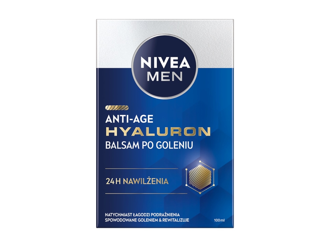 Bálsamo para después del afeitado antiedad con ácido hialurónico para hombre, 100 ml Nivea