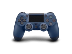 Mando Bluetooth Azul Medianoche, Compatible Con Ps4 Y Pc, De Diseño Ergonómico, Con Función De Vibración Y Batería De Larga Duración.
