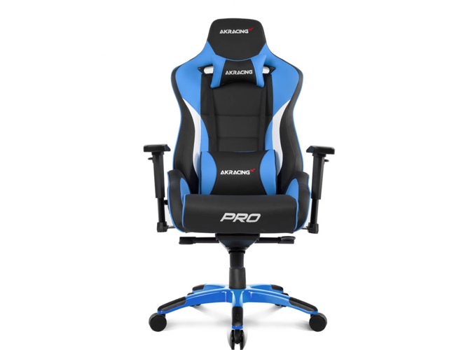 Silla Gaming AKRACING Pro (Hasta 150 kg - Elevador a Gas Clase 4 - Azul)