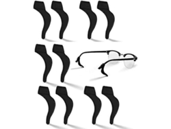 Ganchos para las orejas para gafas, gancho de silicona suave antideslizante, protector de patillas, gafas de cristal Rosewell