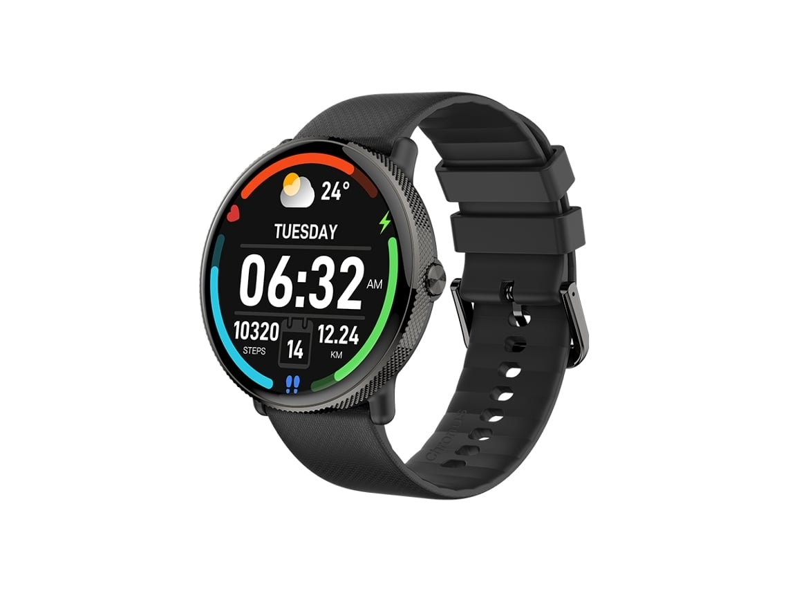 Yunzii S61 1 Smartwatch, 43 pulgadas AMOLED, Bluetooth, para Android e iOS, Negro.